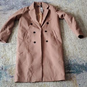 Boohoo camel tall double breastfed Coat